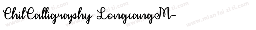 ChilCalligraphy LongcangM字体转换